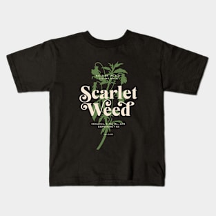 Scarlet Weed T-Shirt: Leaf Branch Graphic Tee Kids T-Shirt